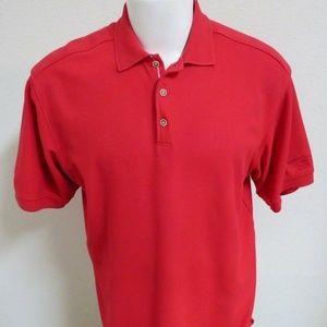 Sz L Red Tommy Bahama Mens Cotton #765 Polo Shirt *snag